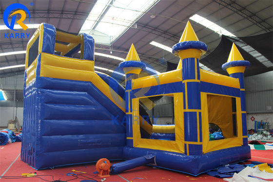 Tamanho personalizado Castelo inflável combo azul Slide Jumping Castle Casa comercial de salto