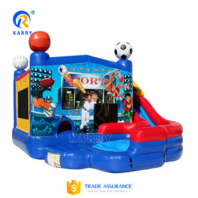Casa de salto para festas de castelo de PVC com kit de reparação para aluguel incluído