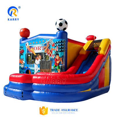 Casa de salto para festas de castelo de PVC com kit de reparação para aluguel incluído