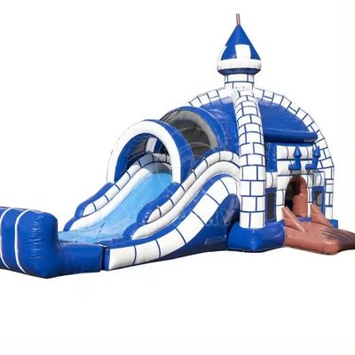 Casa de salto inflável personalizada com escorregador de qualidade comercial e econômica