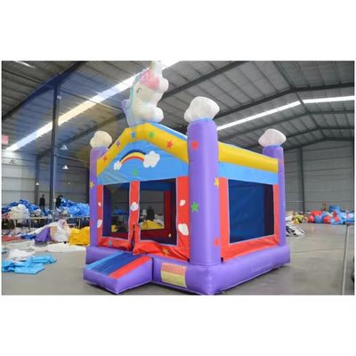 Características Combo inflável Rainbow Unicorn portátil para salto adulto e festa de crianças