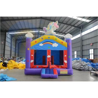 Características Combo inflável Rainbow Unicorn portátil para salto adulto e festa de crianças
