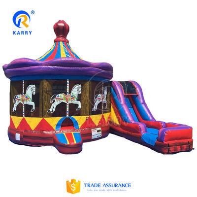 Carry 3 em 1 Jumper inflável Aluguer Unicorn Slide de água Combo para festa de aniversário