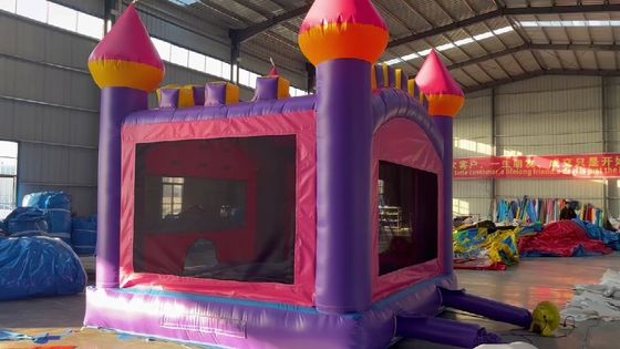Commercial inflável Pink Bouncer Castelo PVC portátil casa de saltos para crianças