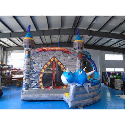 Casa de salto inflável majestosa Castelo Slide combinado Dimensões opcionais para 5-10 passageiros