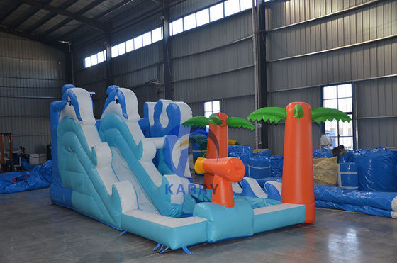 Campo de Jogos Inflável Delfin Whale Castle Slide Combo para Crianças 14 anos e mais