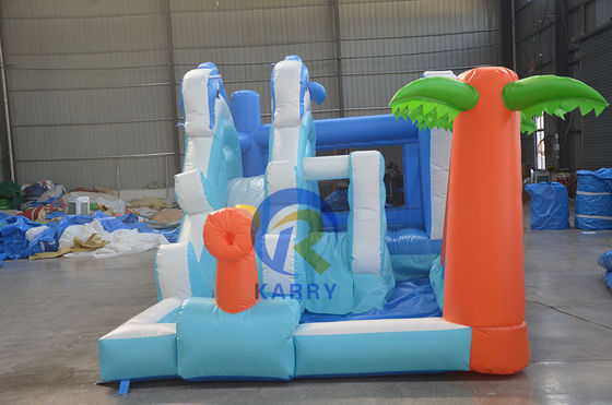 Campo de Jogos Inflável Delfin Whale Castle Slide Combo para Crianças 14 anos e mais