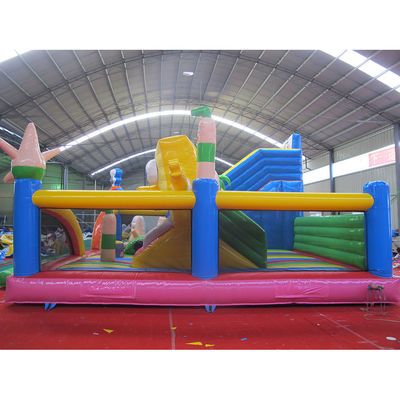 Mostra comercial obrigatória Comércio da Aurora Bob Esponja Bounce Castelo Trampolim com escorrega