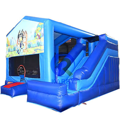Aluguer de festas, guarda-costas inflável Bluey, casa de salto com faixa etária de 14 anos.