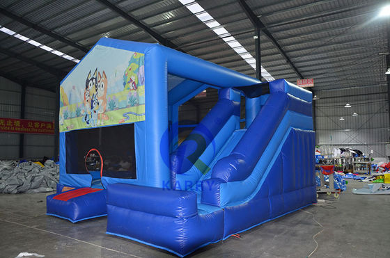 Aluguer de festas, guarda-costas inflável Bluey, casa de salto com faixa etária de 14 anos.