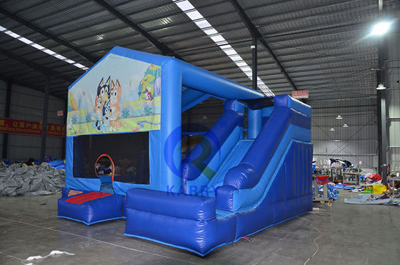 Aluguer de festas, guarda-costas inflável Bluey, casa de salto com faixa etária de 14 anos.