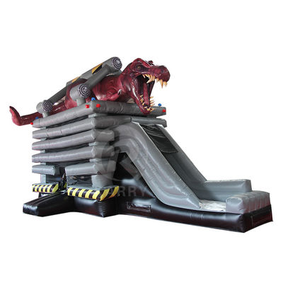 EN14960 Combo de saltadores infláveis Dino para brincar ativamente com crianças