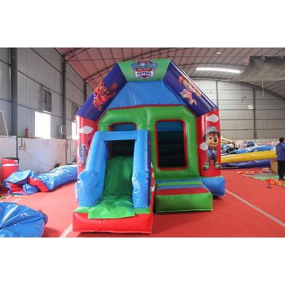 Combo de escorregador de castelo de diversão feito de lona de PVC de 0,55 mm e de qualidade comercial