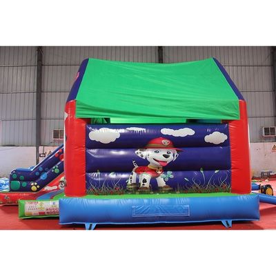 Combo de escorregador de castelo de diversão feito de lona de PVC de 0,55 mm e de qualidade comercial