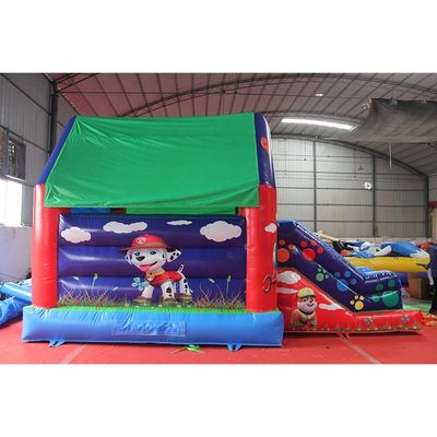 Combo de escorregador de castelo de diversão feito de lona de PVC de 0,55 mm e de qualidade comercial