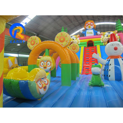 Parque de diversões ao ar livre inflável para aluguel de festas comerciais