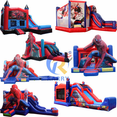 Características PORTÁVEL Homem-Aranha inflável Combo Bouncer para Kids Party aluguel