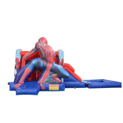 Características PORTÁVEL Homem-Aranha inflável Combo Bouncer para Kids Party aluguel