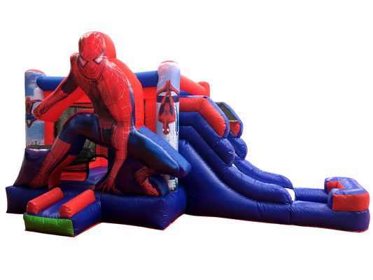Características PORTÁVEL Homem-Aranha inflável Combo Bouncer para Kids Party aluguel