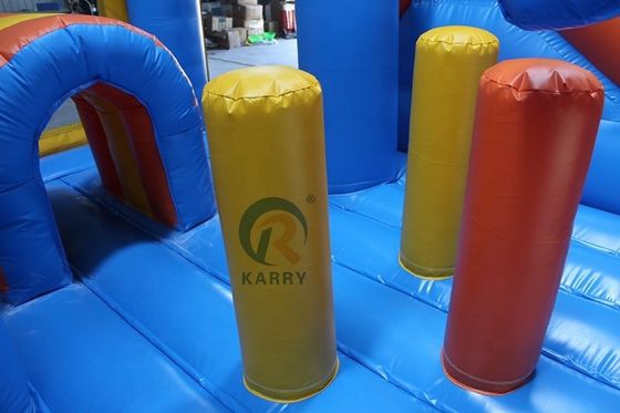 Parque de diversões ao ar livre Unisex 5*5m Commercial Inflatable Dolphin Bounce House com Slide