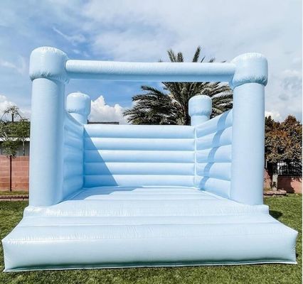 Bate-papo inflável de salto e deslizamento branco desenhado à mão ideal para festas comerciais