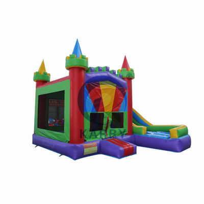 EN14960 Combo de deslizamento de castelo inflável certificado 5 em 1 com design personalizado