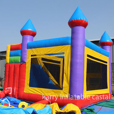 EN14960 Combo de deslizamento de castelo inflável certificado 5 em 1 com design personalizado