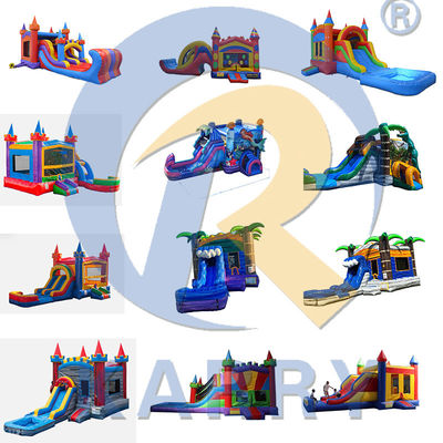 Commercial Inflable Castle Wedding Theme Bouncy Castle Slide Combo para Envio