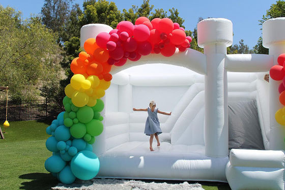 Festa de Casamento Combo de Castelo de Salto Inflável com Equipamento de Aluguer de Slides Feito de PVC