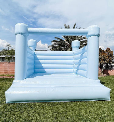 Blower incluído Commercial Inflatable Wedding Casa de salto branca para crianças