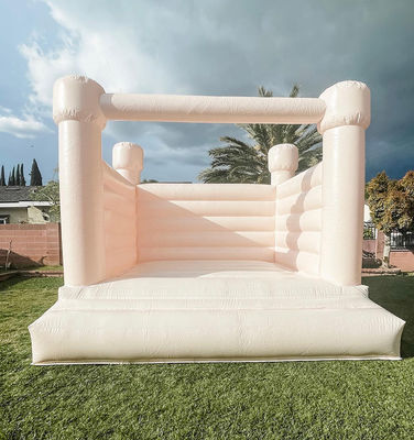 Blower incluído Commercial Inflatable Wedding Casa de salto branca para crianças