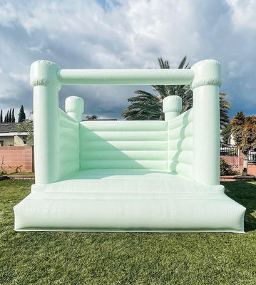 Blower incluído Commercial Inflatable Wedding Casa de salto branca para crianças