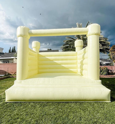 Blower incluído Commercial Inflatable Wedding Casa de salto branca para crianças