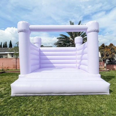 Blower incluído Commercial Inflatable Wedding Casa de salto branca para crianças