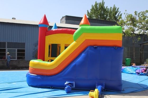 Colourful Inflatable Bouncer Combo Slide Sua solução única para locação comercial