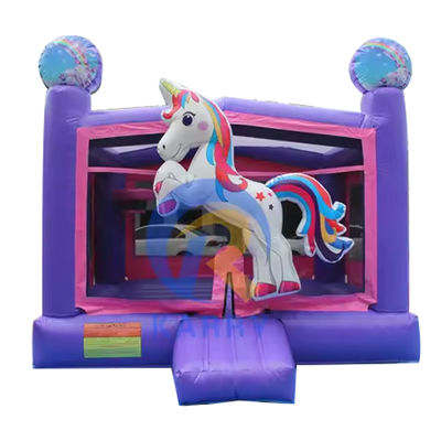 Unisex 3D Rainbow Unicorn inflável castelo para tamanho personalizado Bouncy Castle House