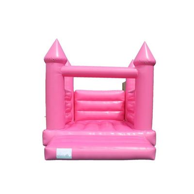 Salto e salto na festa de casamento Castelo inflável rosa para parque de diversões