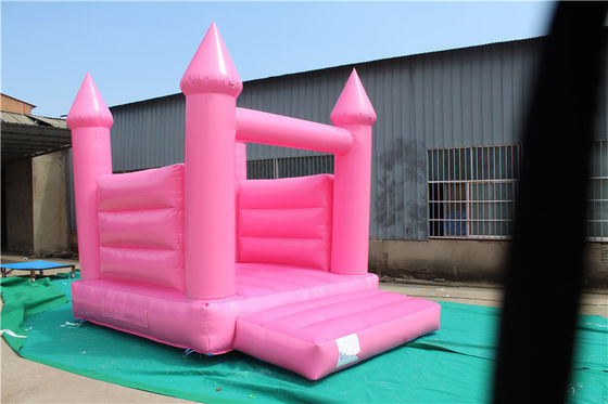 Salto e salto na festa de casamento Castelo inflável rosa para parque de diversões