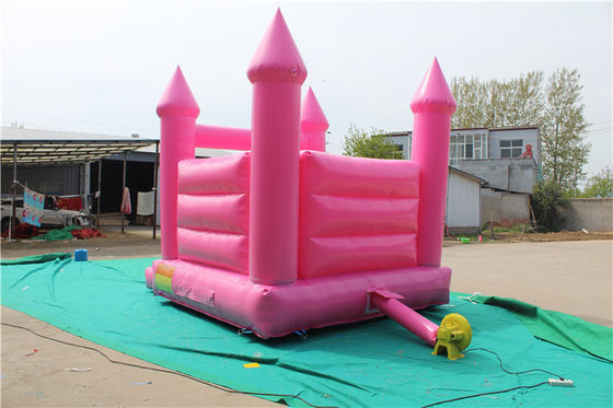 Salto e salto na festa de casamento Castelo inflável rosa para parque de diversões