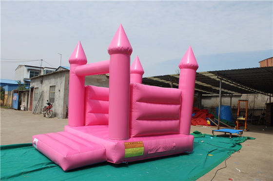 Salto e salto na festa de casamento Castelo inflável rosa para parque de diversões