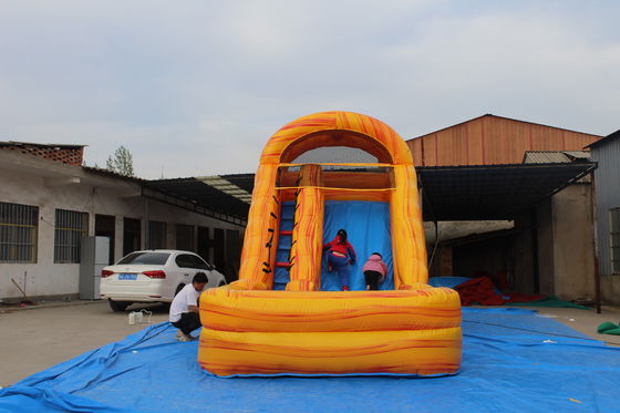Parque aquático de verão Jogos infláveis de água de PVC de 18 pés com piscina
