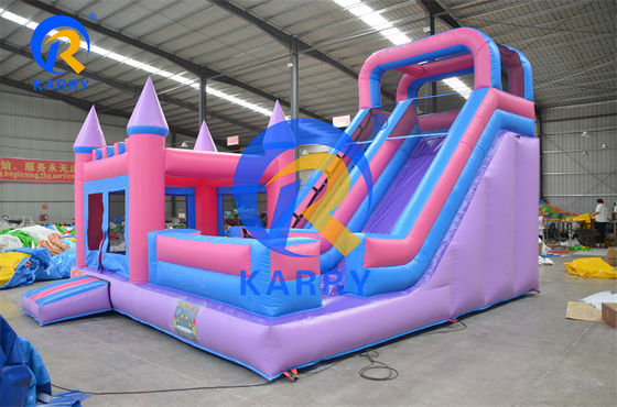 Unisexo personalizado Castelo Bouncy Casa colorida e deslizamento de água Aluguer de festa com sopro