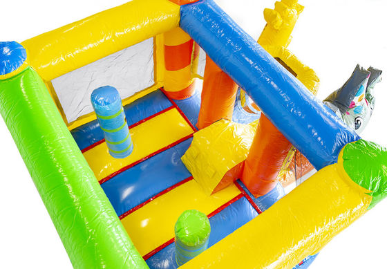 Casa de salto inflável com tema animal de elefante para crianças unisex no parque infantil ao ar livre