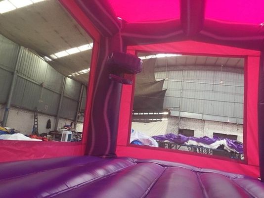 Slide combo portátil de castelo de salto com certificação EN71 Rainbow Unicorn e Slide