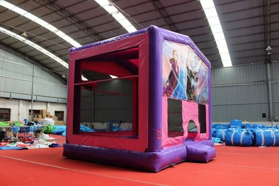 Unisex Frozen Inflatable Castle Bouncer House com cores opcionais