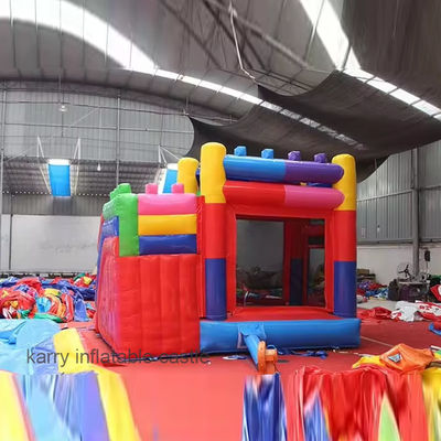 Impressão de tela Casa de salto inflável Slide Jumper para festa comercial Combo Castle