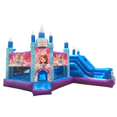 Festa de Princesa Quente Castelo Salto com Slide PVC Equipamento de Jardim Comercial