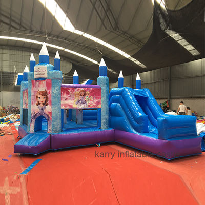 Festa de Princesa Quente Castelo Salto com Slide PVC Equipamento de Jardim Comercial
