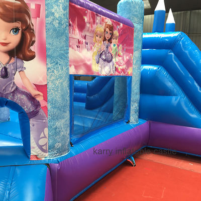 Festa de Princesa Quente Castelo Salto com Slide PVC Equipamento de Jardim Comercial