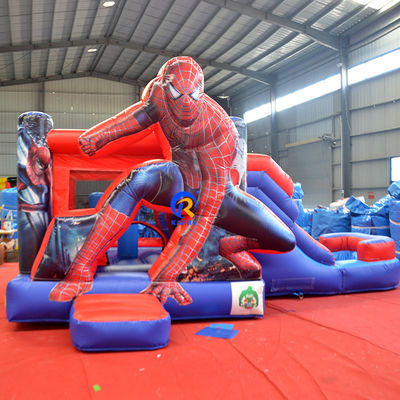 Crianças PVC Tarpaulin inflável castelo salto com slide e impressão digital